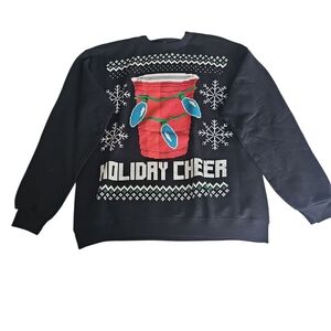 Holiday Cheer Black Sweater